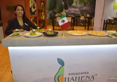 Sarieliza Chavez showcased the Aguacates Chahena avocados from Mexico.